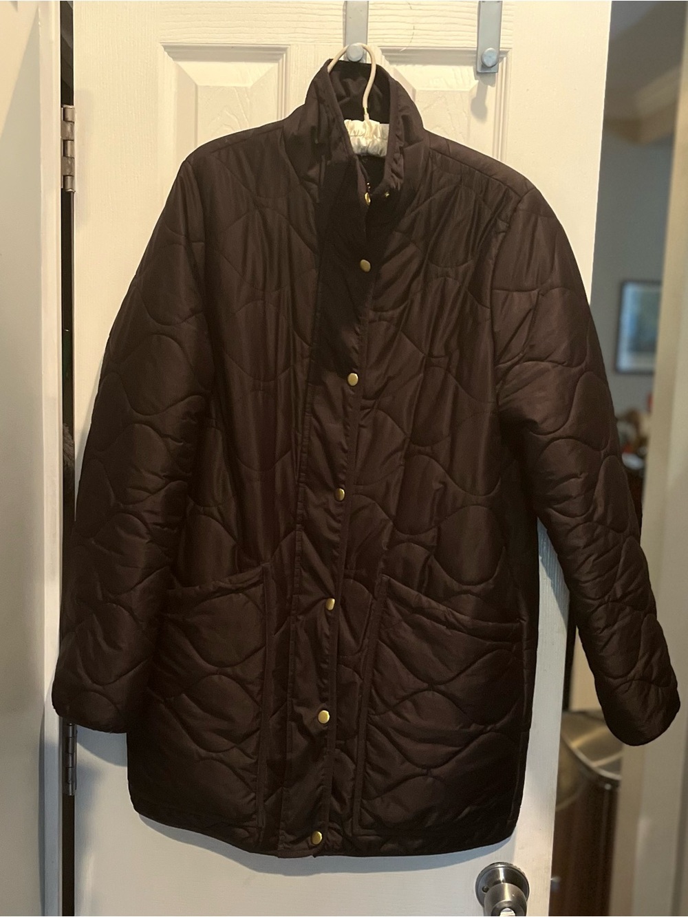 Quince featherless quilted long puffer M